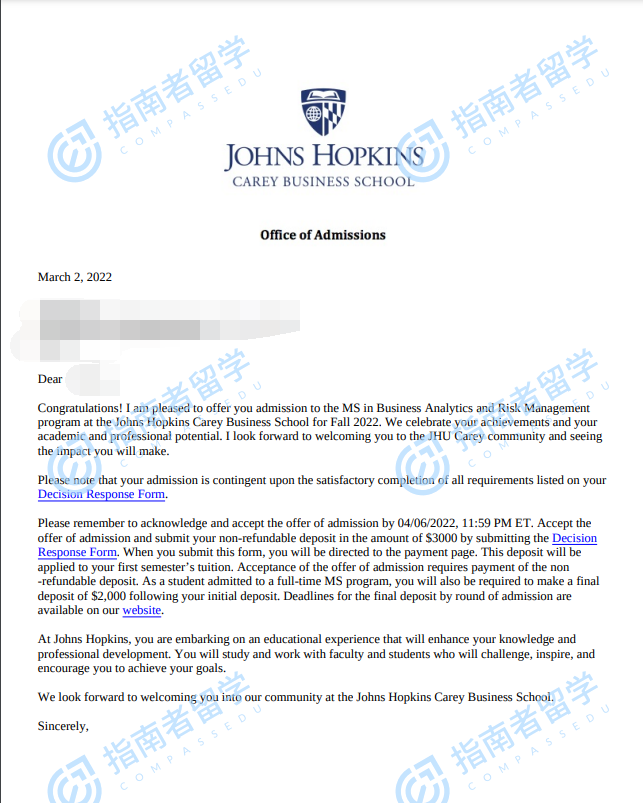 学硕士研究生offer展示:y同学本科背景:纽约州立石溪大学数学经济专业