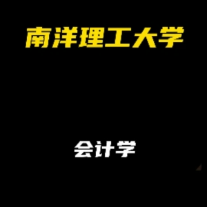 南洋理工大学：会计学