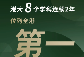 港大4个学科跻身全球前30！2025年泰晤士高等教育世界大学学科排名最新出炉！