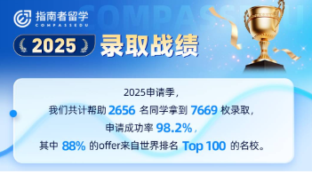 7669枚offer！錄取率高達98.2%！指南者留學(xué)2025申請季完美收官！