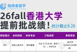 提前批上岸港大的都会入学吗？未必！有人为了保研放弃港大，也有人来年3月被再次捞起