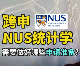 211工科專業(yè)，成功跨申NUS統(tǒng)計(jì)學(xué)的秘訣是？